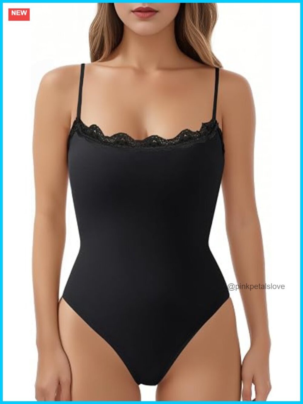 Double Lined Square Neck Bodysuit Backless Cami Leotard Sleeveless Tank Top